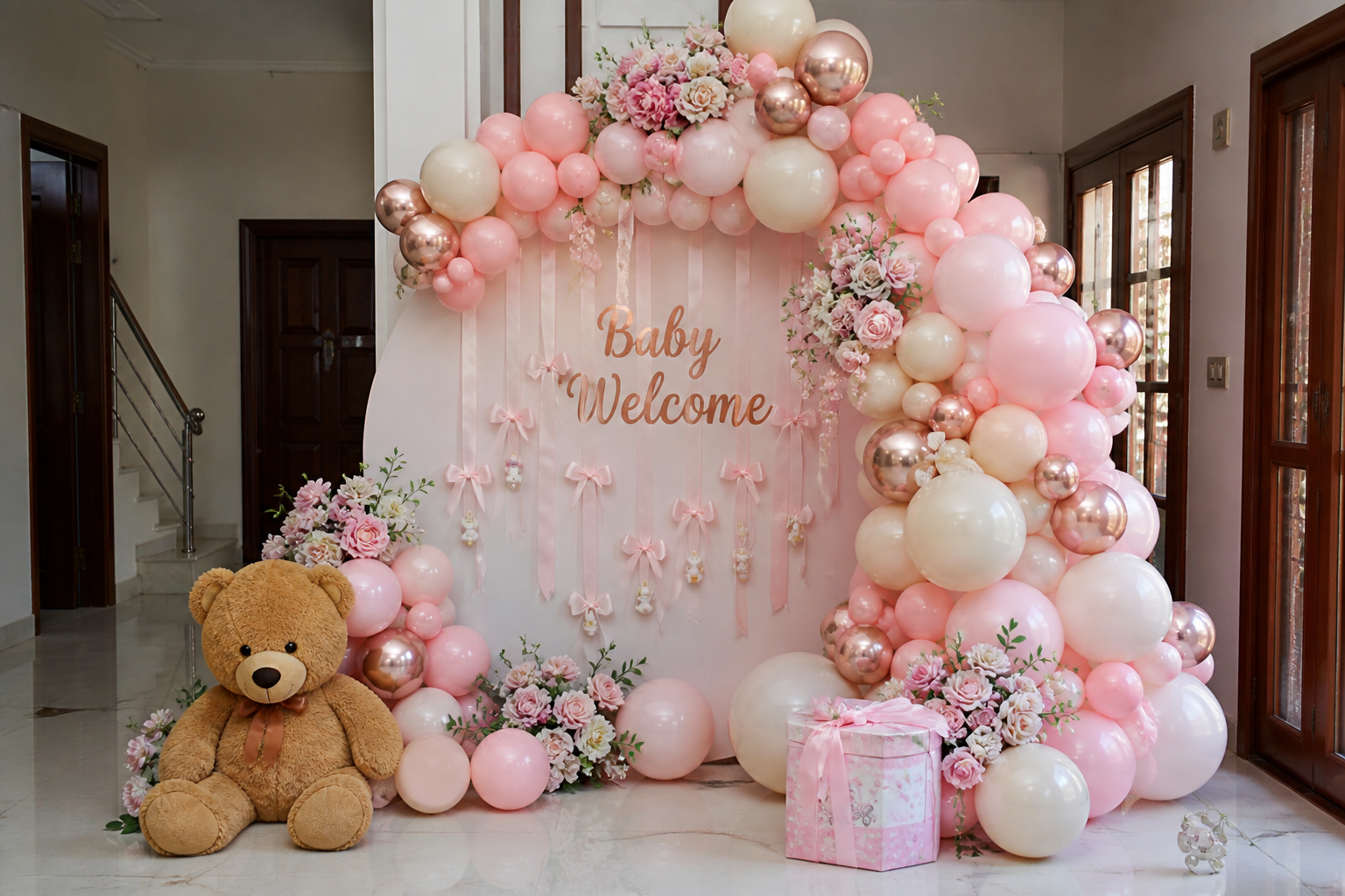Baby Girl Floral Welcome