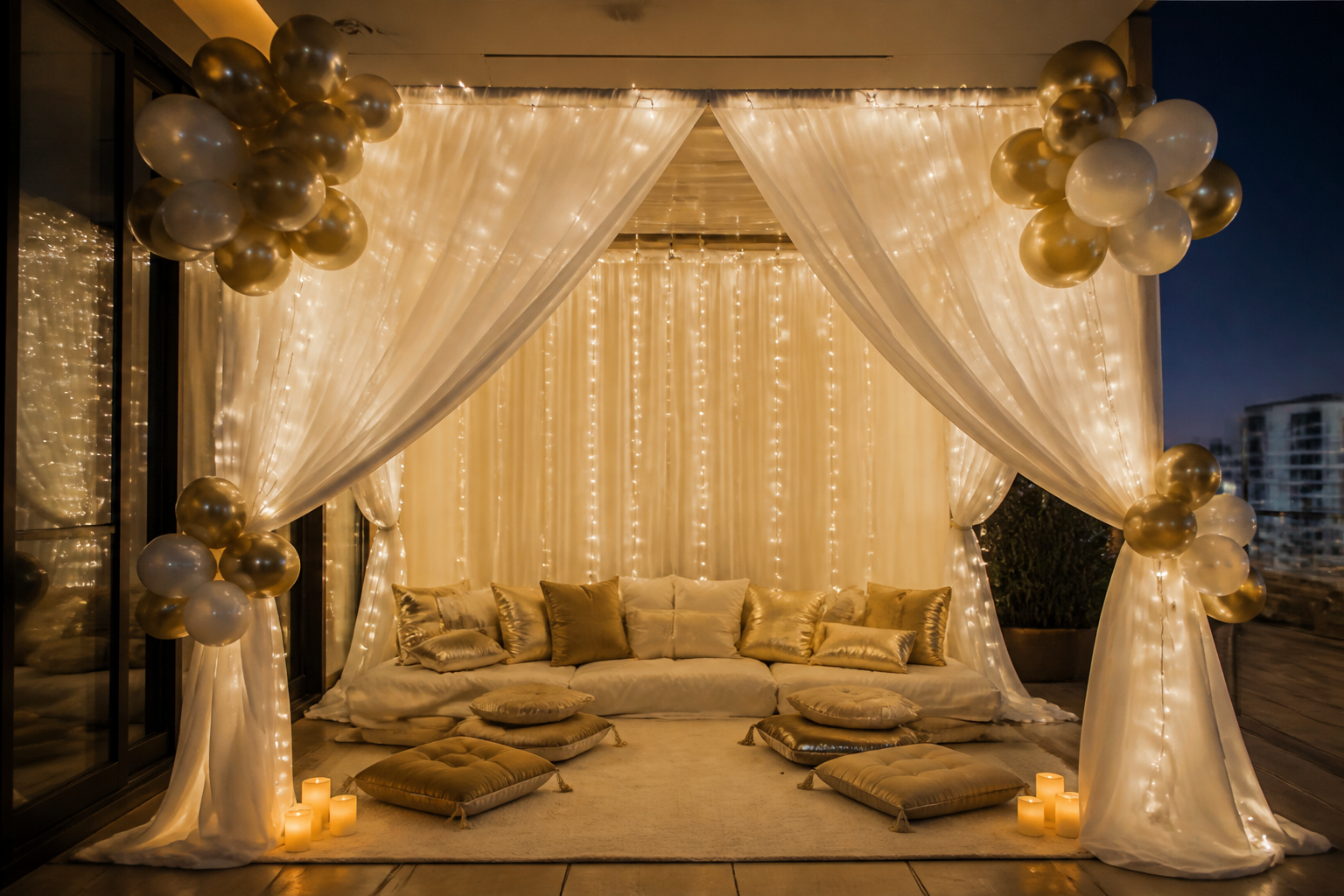 Newly Weds Cabana Setup
