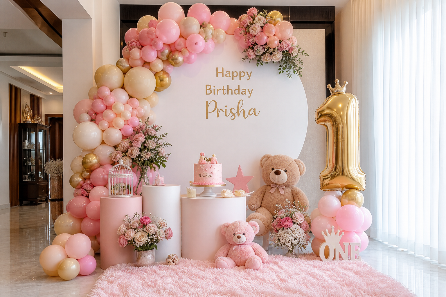Finest First Birthday Backdrop