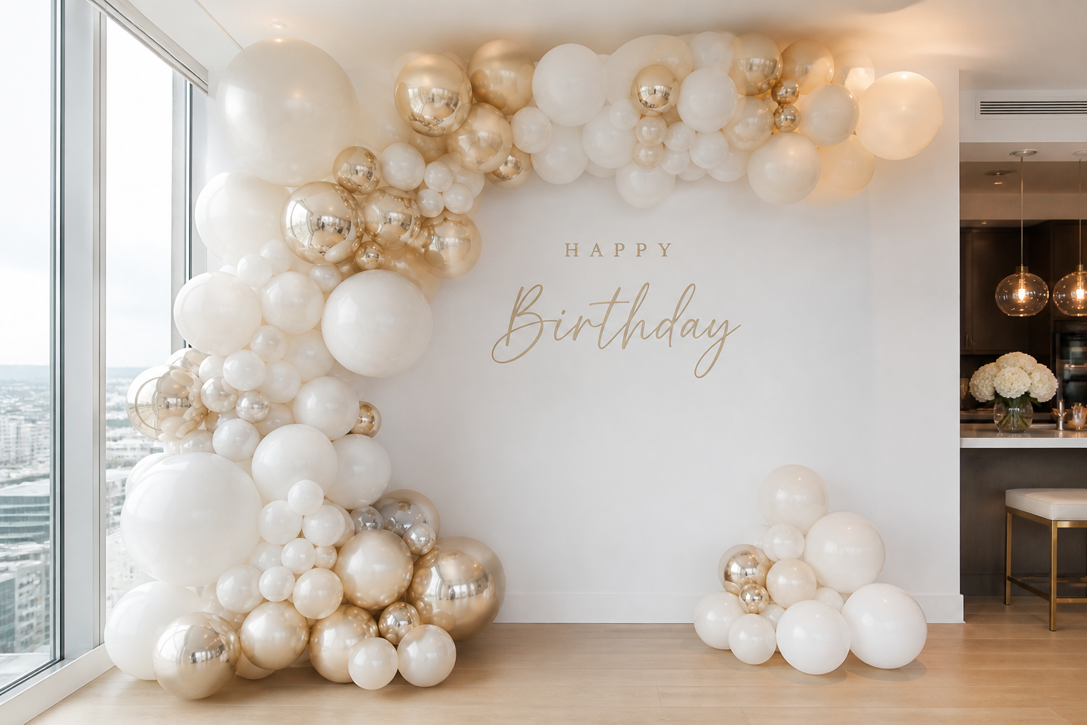 Minimal Elegant Birthday Setup