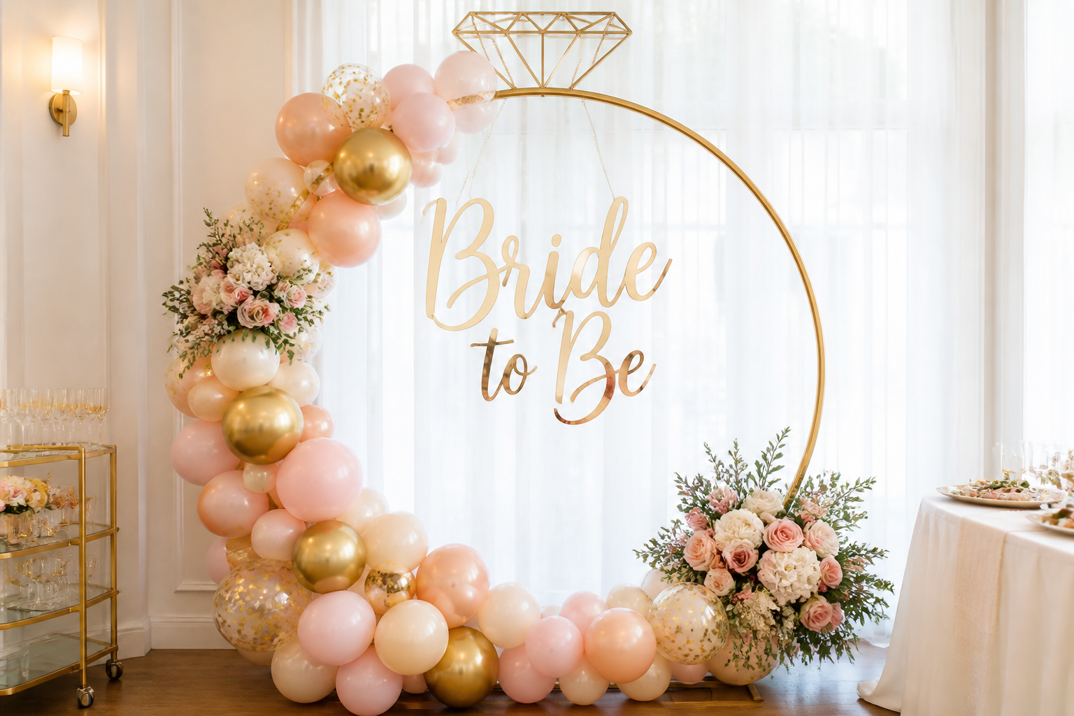 Premium Bride to Be Ring Decor